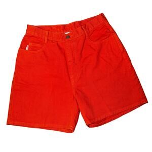 Vintage 90s BONGO orange mom denim shorts size juniors 11